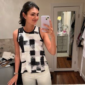 Anthro Black and White Tank